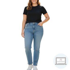 NEW Gloria Vanderbilt Amanda Classic Taper Jeans Seattle Stretch Denim 12 Short
